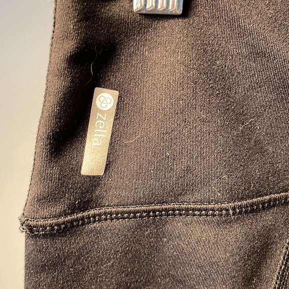 Zella black leggings size Large with mesh detail on the side. 30” inseam. - Picture 3 of 6